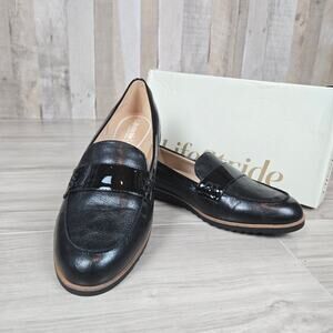 Women's Loafers Life Stride Black Patent Leather New Zee 10